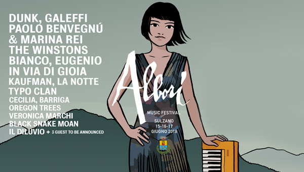 Locandina con nomi della band - Albori 2018